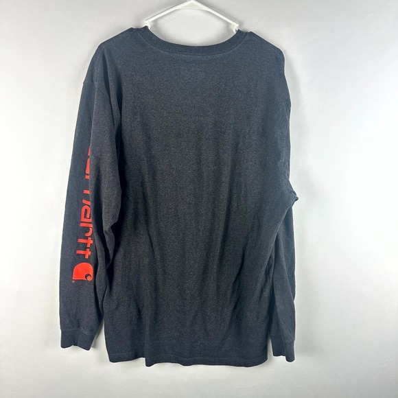 Carhartt Long Sleeve T-Shirt Men's Size Large Gray Loose Fit Activewear - Picture 2 of 8